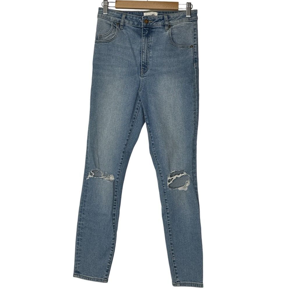 Rolla's Original Jeans Women Size‎ 30 Blue High Rise Stretch Denim Ankle - Picture 2 of 10